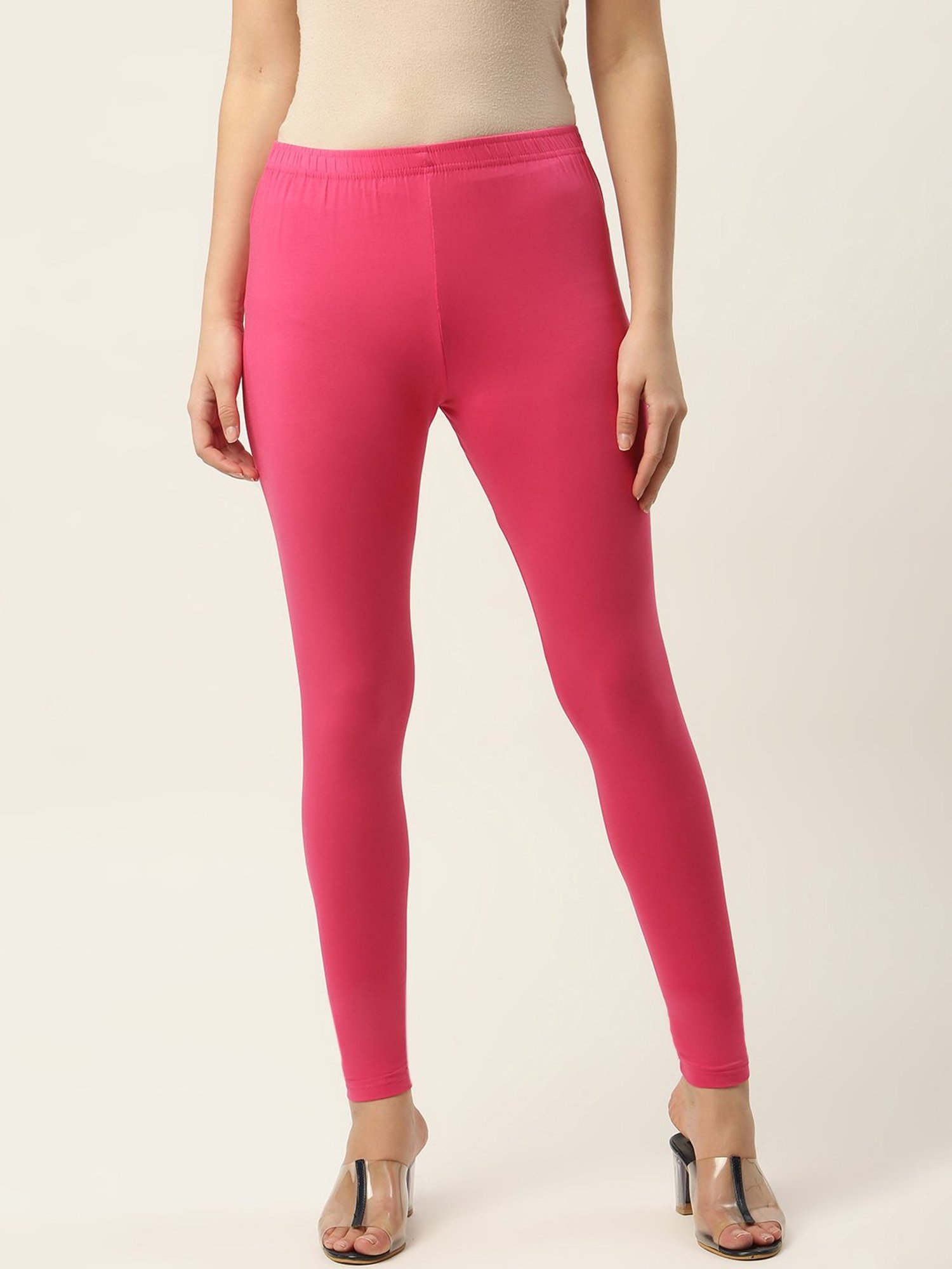 Buy Ms.Lingies Pink Cotton Leggings for Women Online @ Tata CLiQ