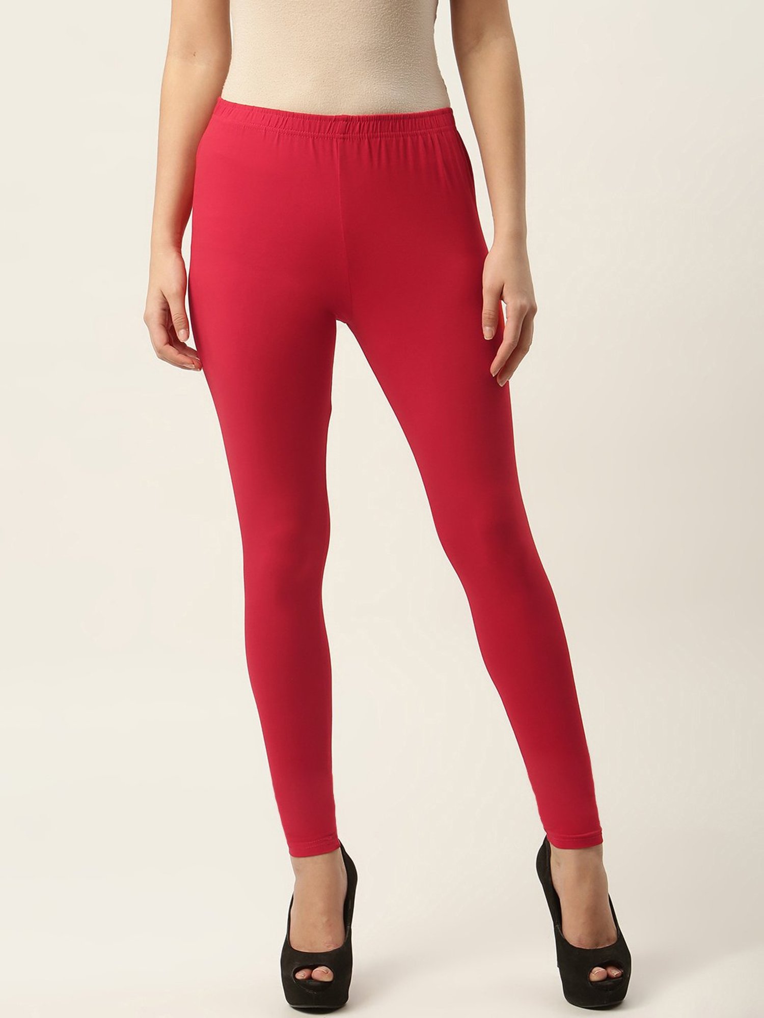 Buy Ms.Lingies Red Cotton Leggings for Women Online @ Tata CLiQ