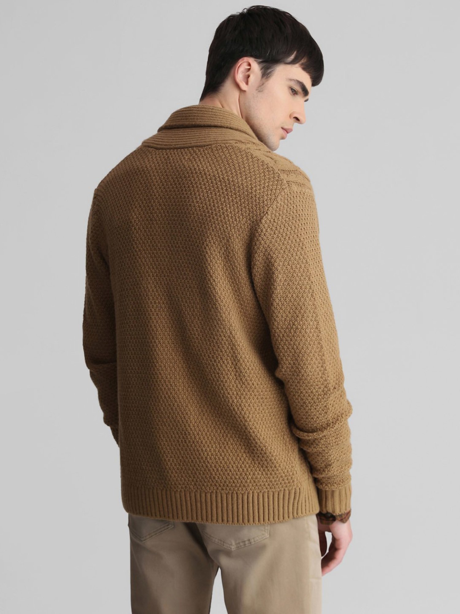 N!ce knit cardigan（BROWN） Buy JACK & JONES Brown Knitted Cardigan from Next USA