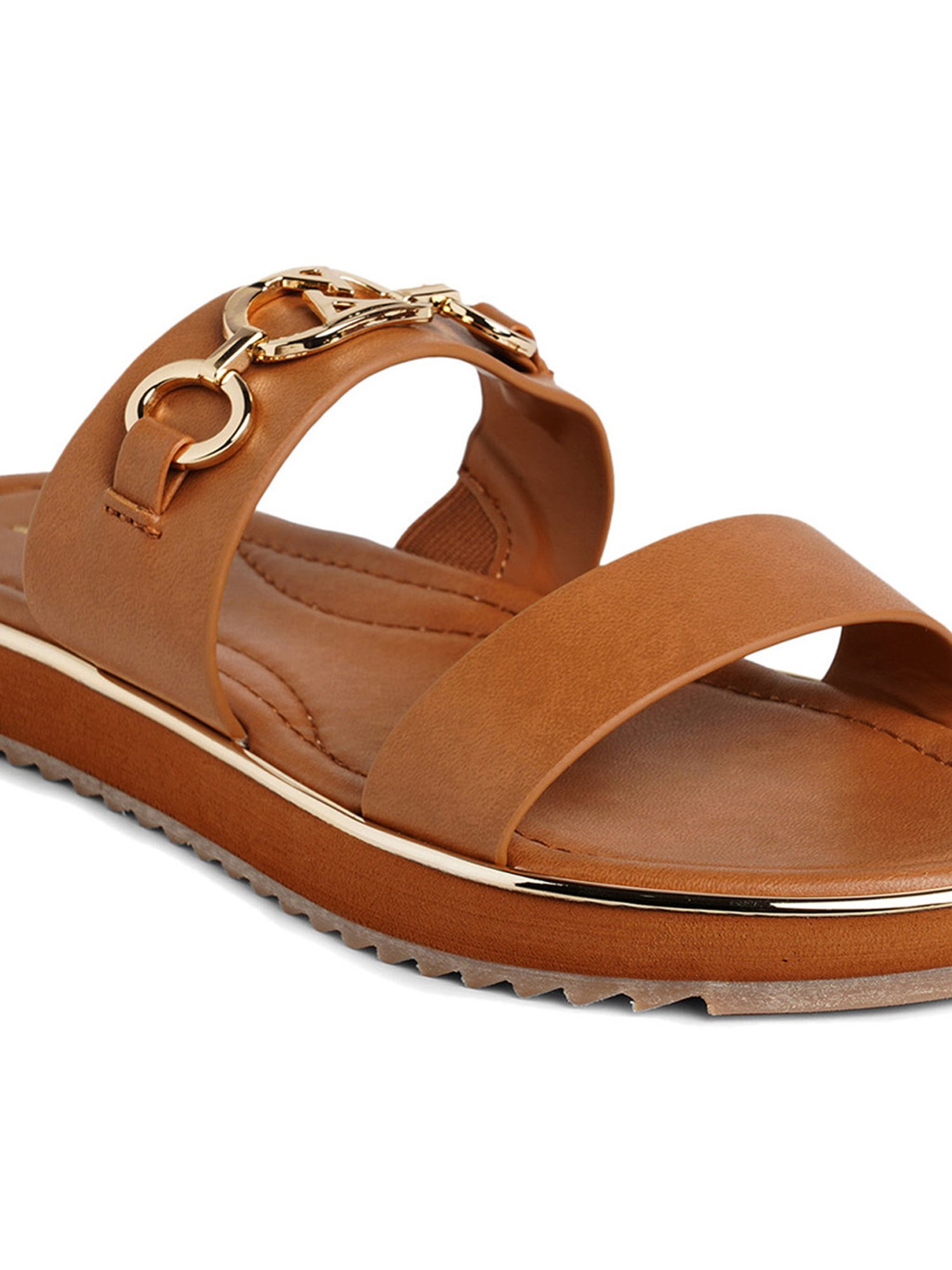 Brown Rubber Slide on Sandal Slippers Double Strap, Dark Brown Hawaii Sandal,  Size 10 = Women size 10 / men size 9 - Walmart.com