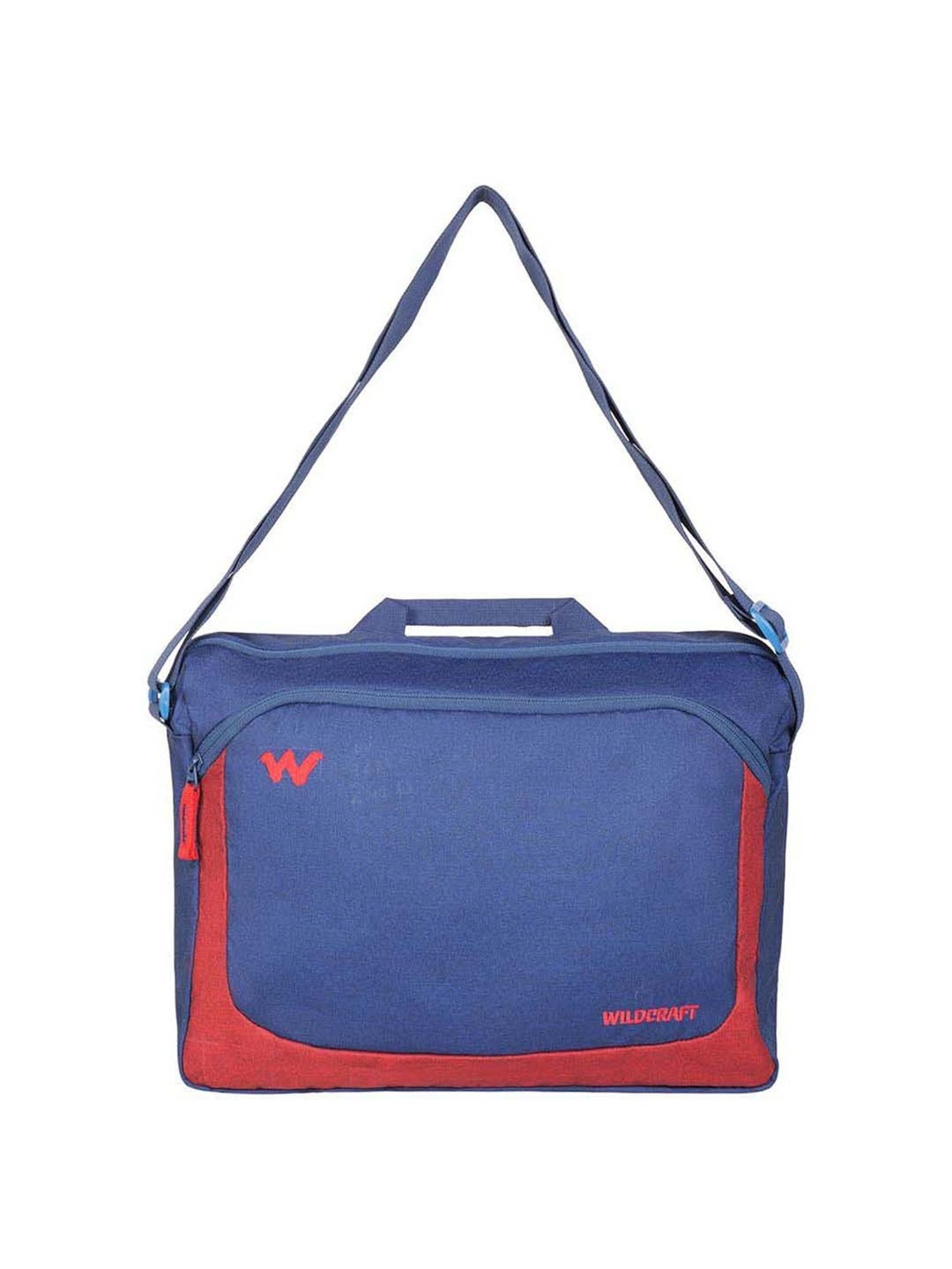 Buy Wildcraft Courier 2 Blue Solid Medium Laptop Messenger Bag