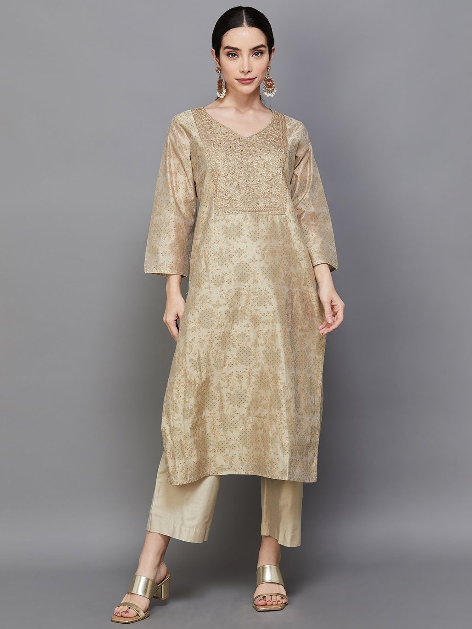 Melange 2025 embroidered kurta