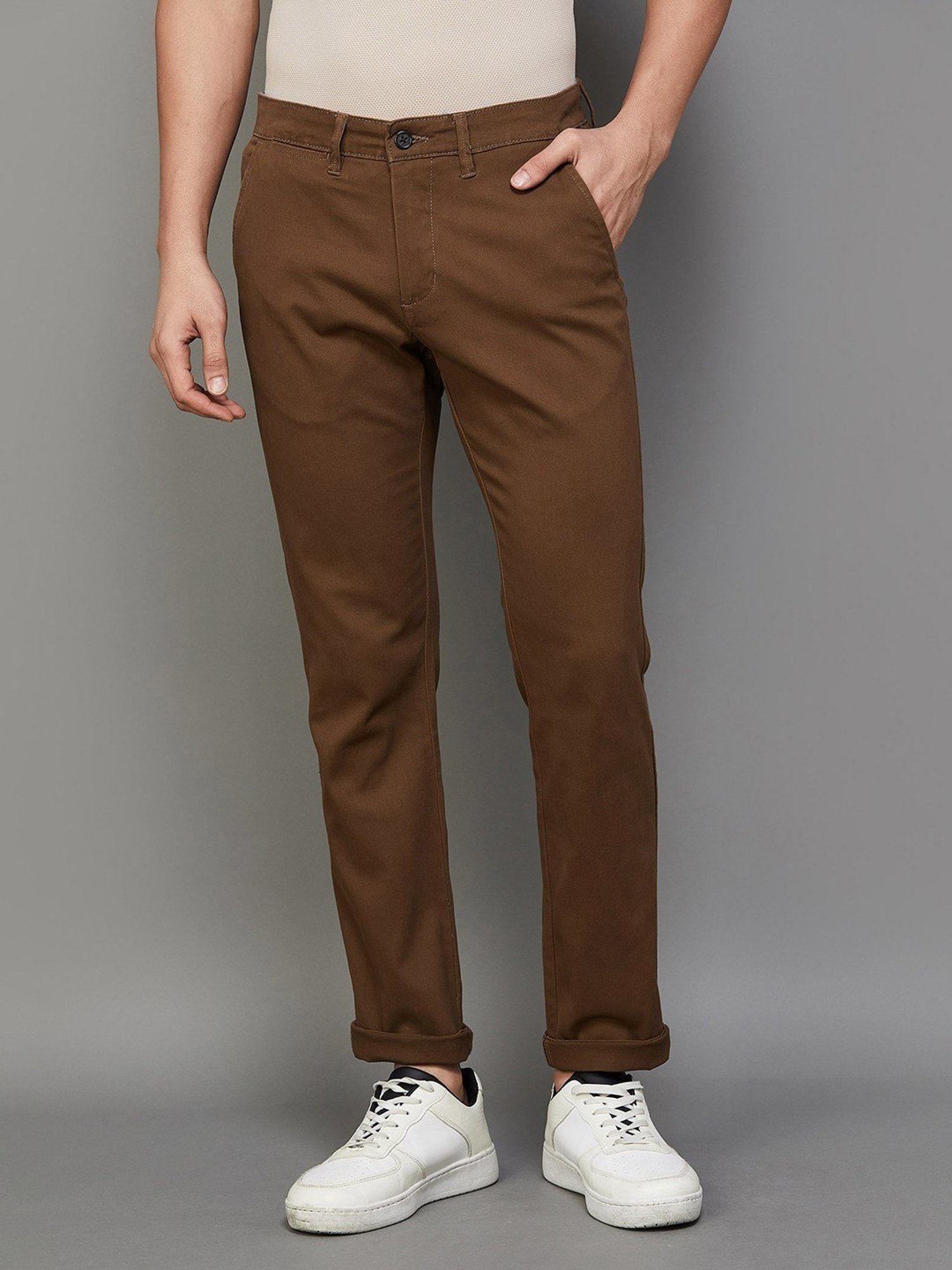 Buy Linen Easy Pants for Men Tree Trunk Brown Online