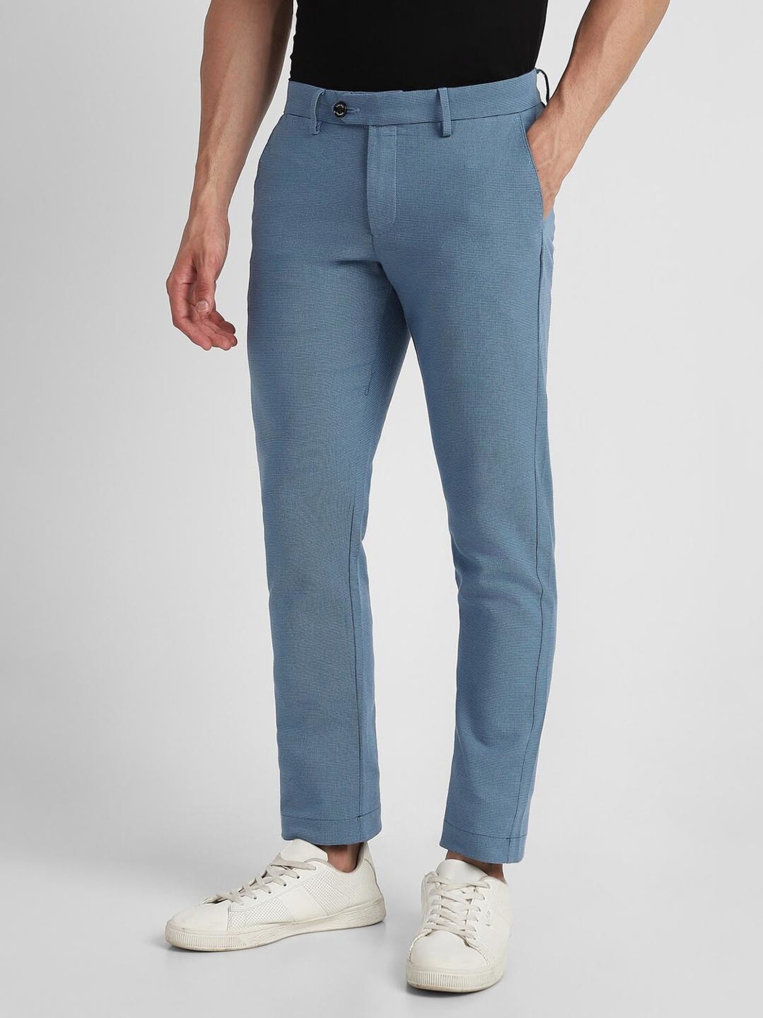 Sixth Element cotton fabric sky blue trouser - G3-MCT0508 | G3fashion.com