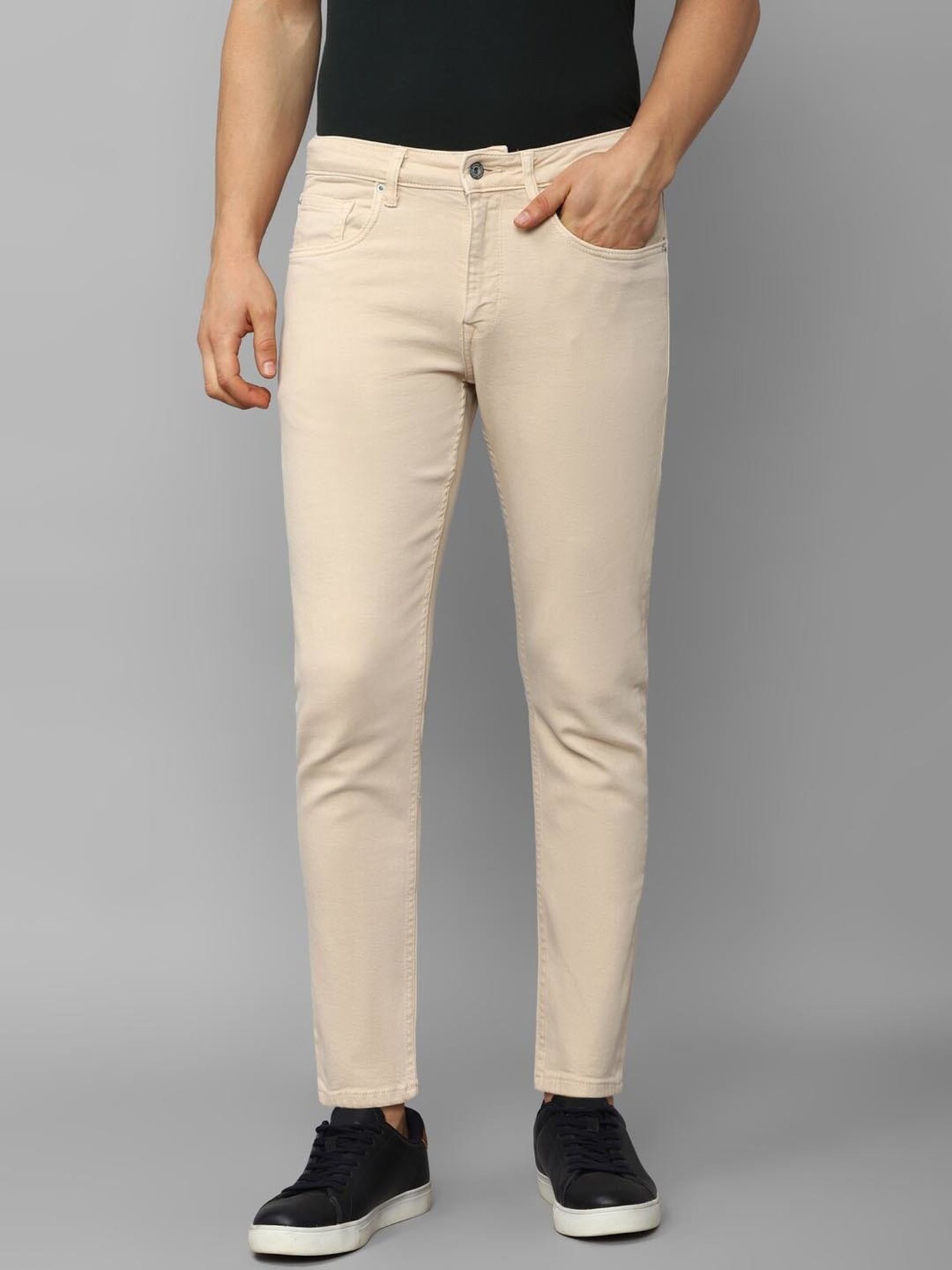 beige color jeans