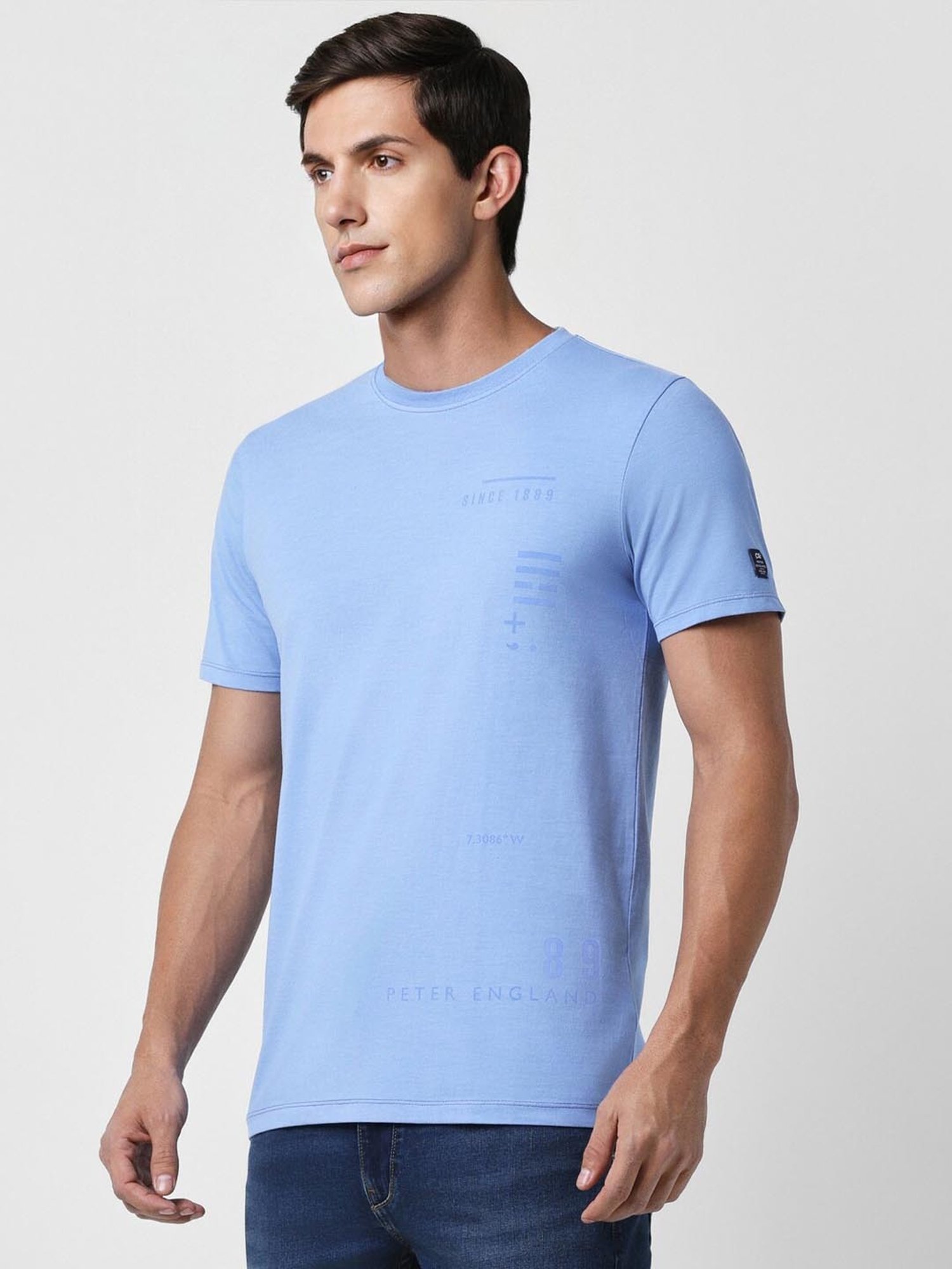 Buy Peter England Men's Slim Fit Shirt (PJSFPSSP891487_Blue at Amazon.in