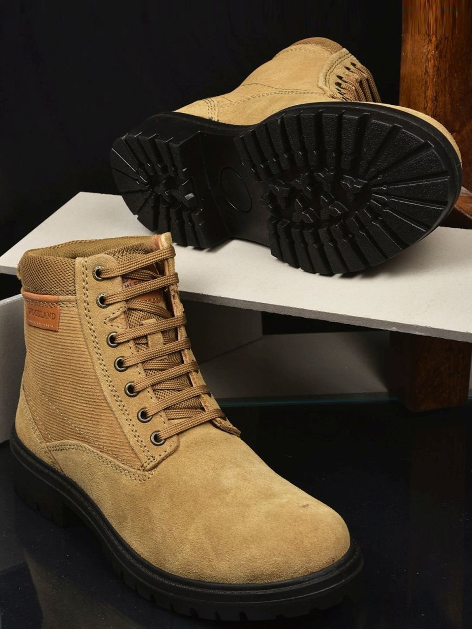 Buy Black Boots for Men by WOODLAND Online | Ajio.com