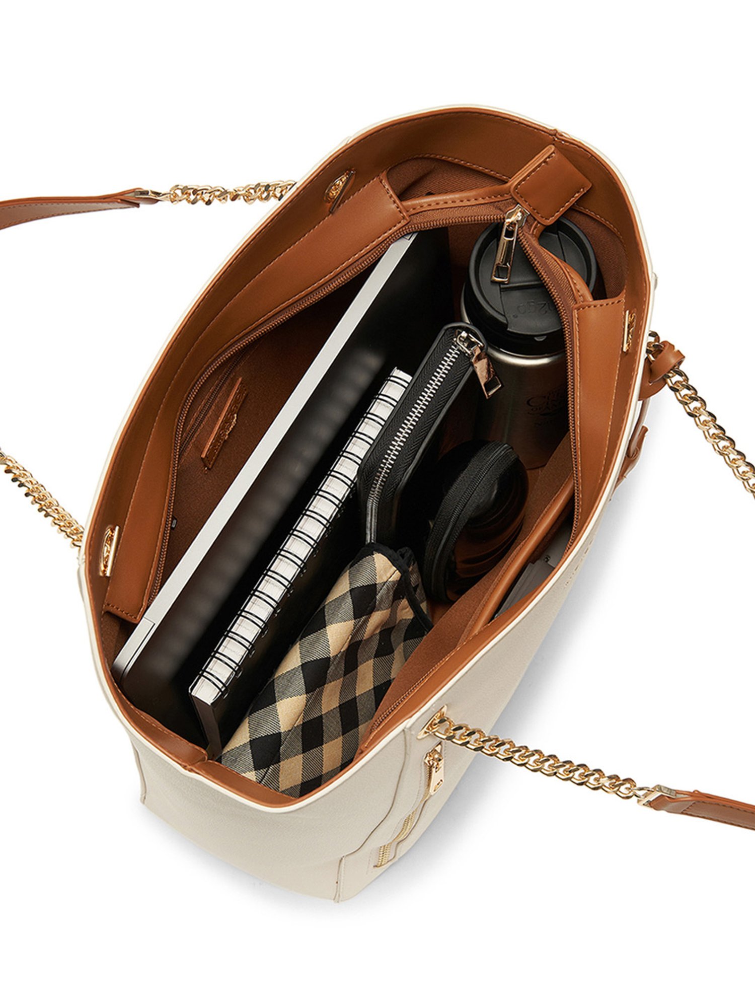 Buy Miraggio Dakota White Large Tote Handbag at Best Price @ Tata CLiQ 