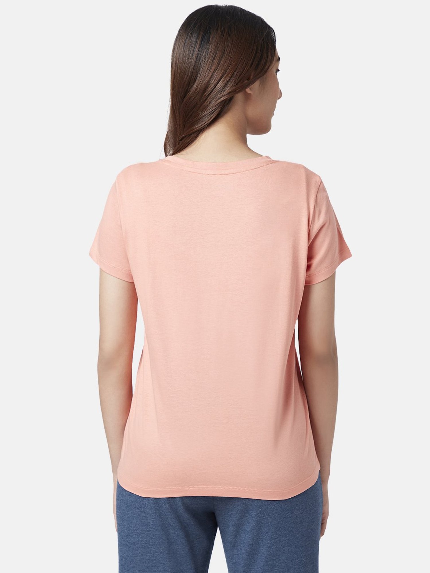 Dreamz by Pantaloons Pink Cotton T-Shirt