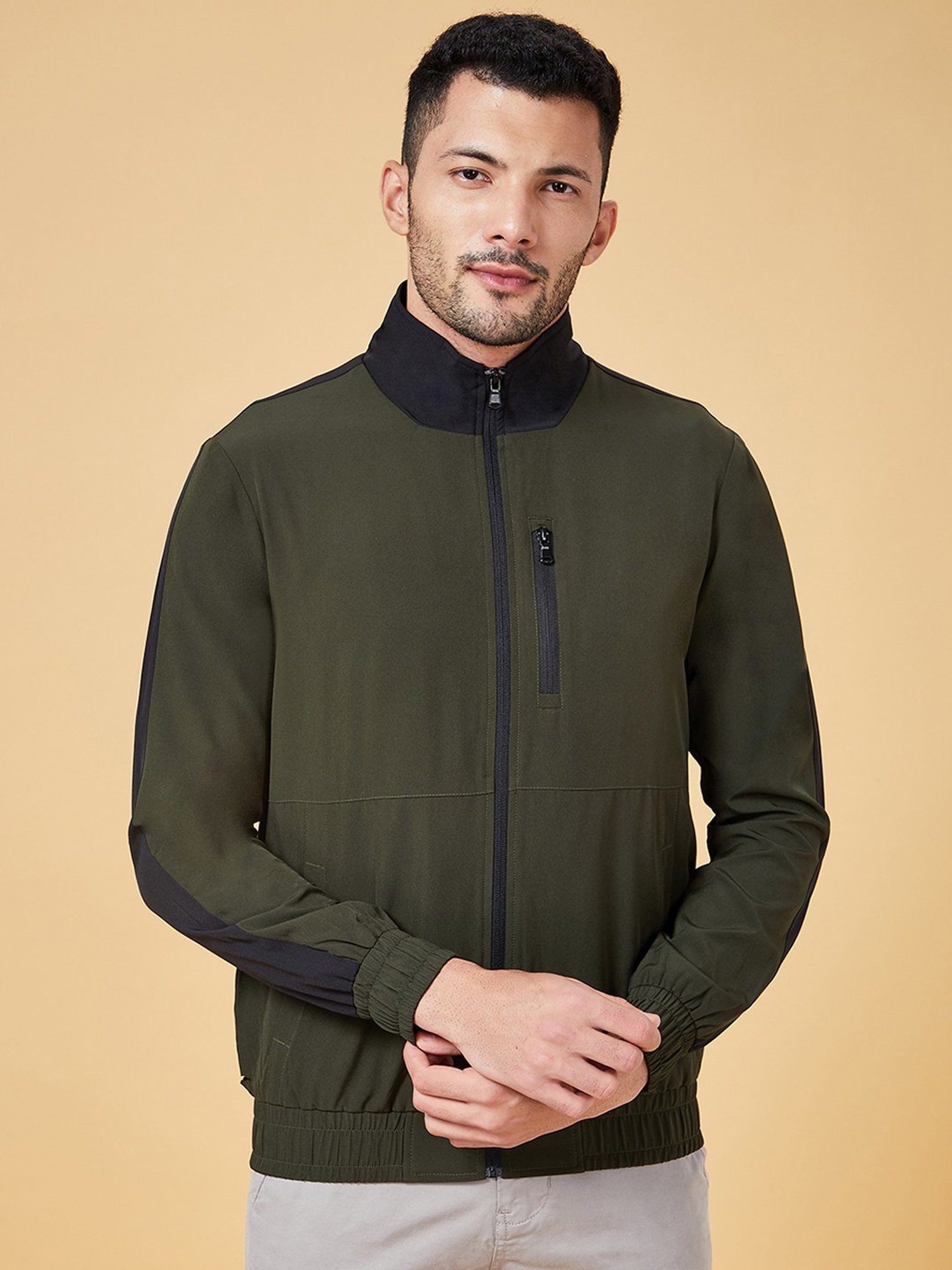 Buy Urban Ranger By Pantaloons Olive Regular Fit Jackets for Mens