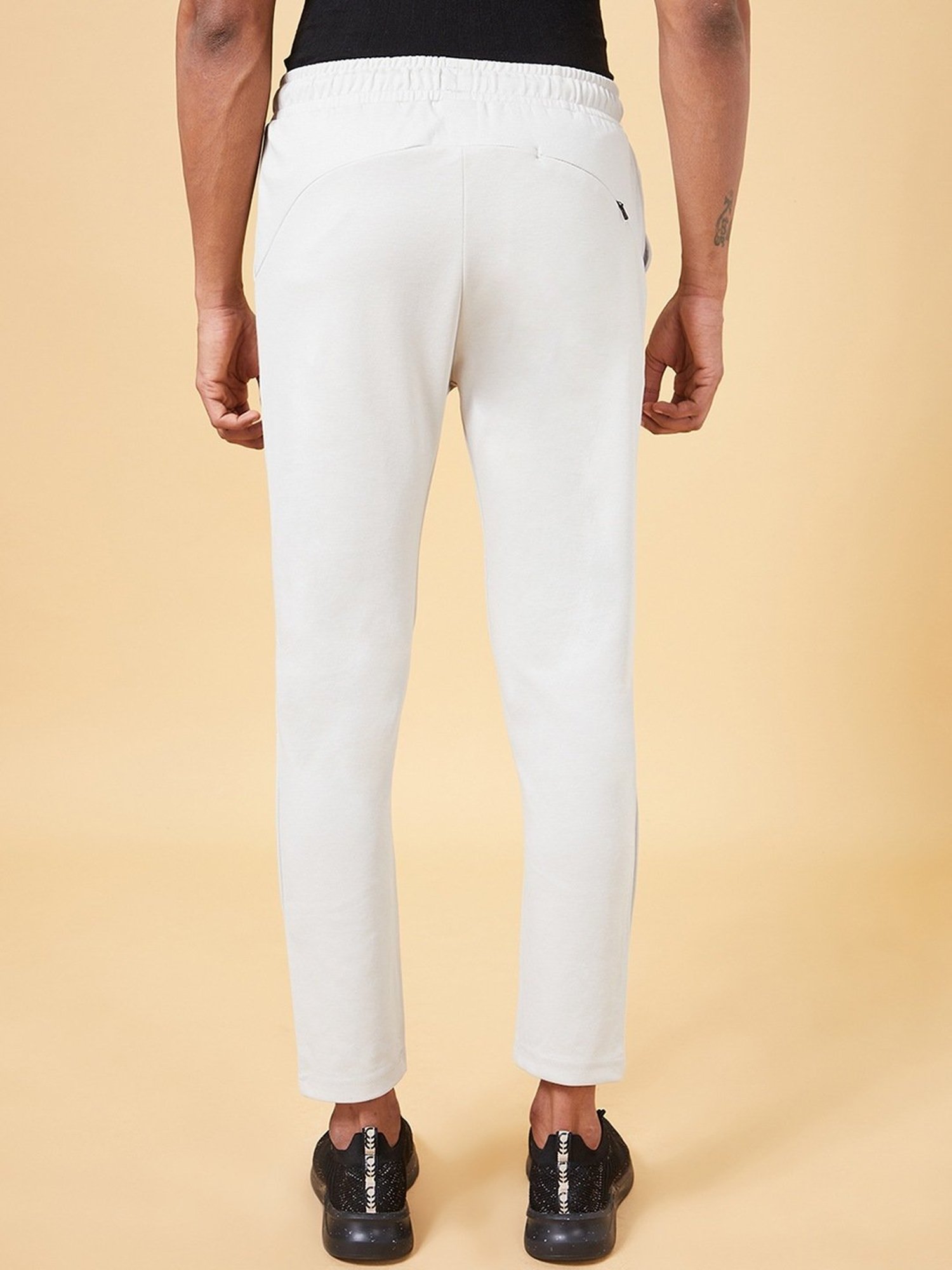 Buy Ajile By Pantaloons Black Cotton Slim Fit Sports Joggers for Mens  Online @ Tata CLiQ