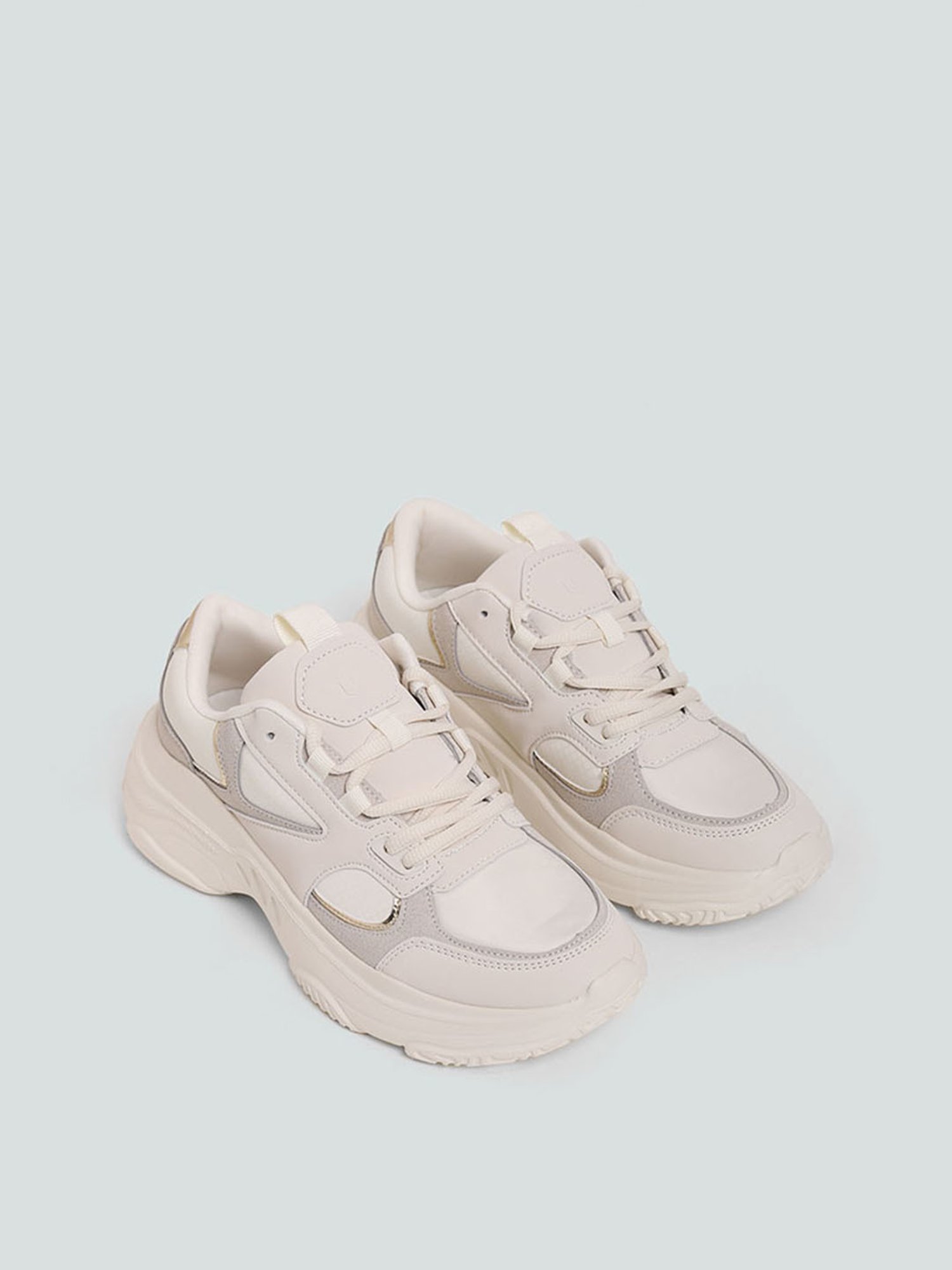 lunaページ Buy LUNA BLU by Westside Beige Chunky Sneakers Online at best