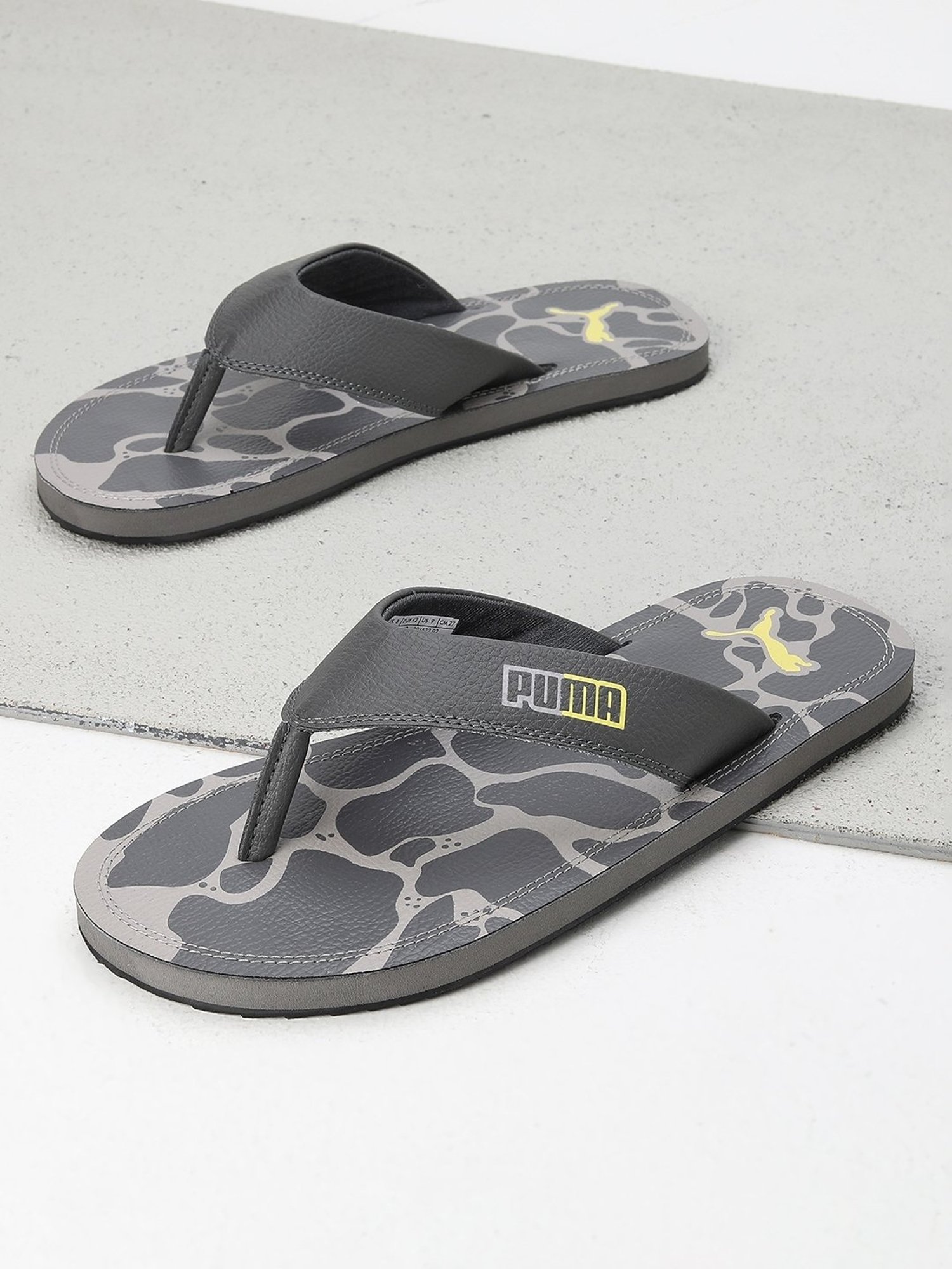 Buy Puma Men s Fercat Concrete Grey Flip Flops for Men at Best