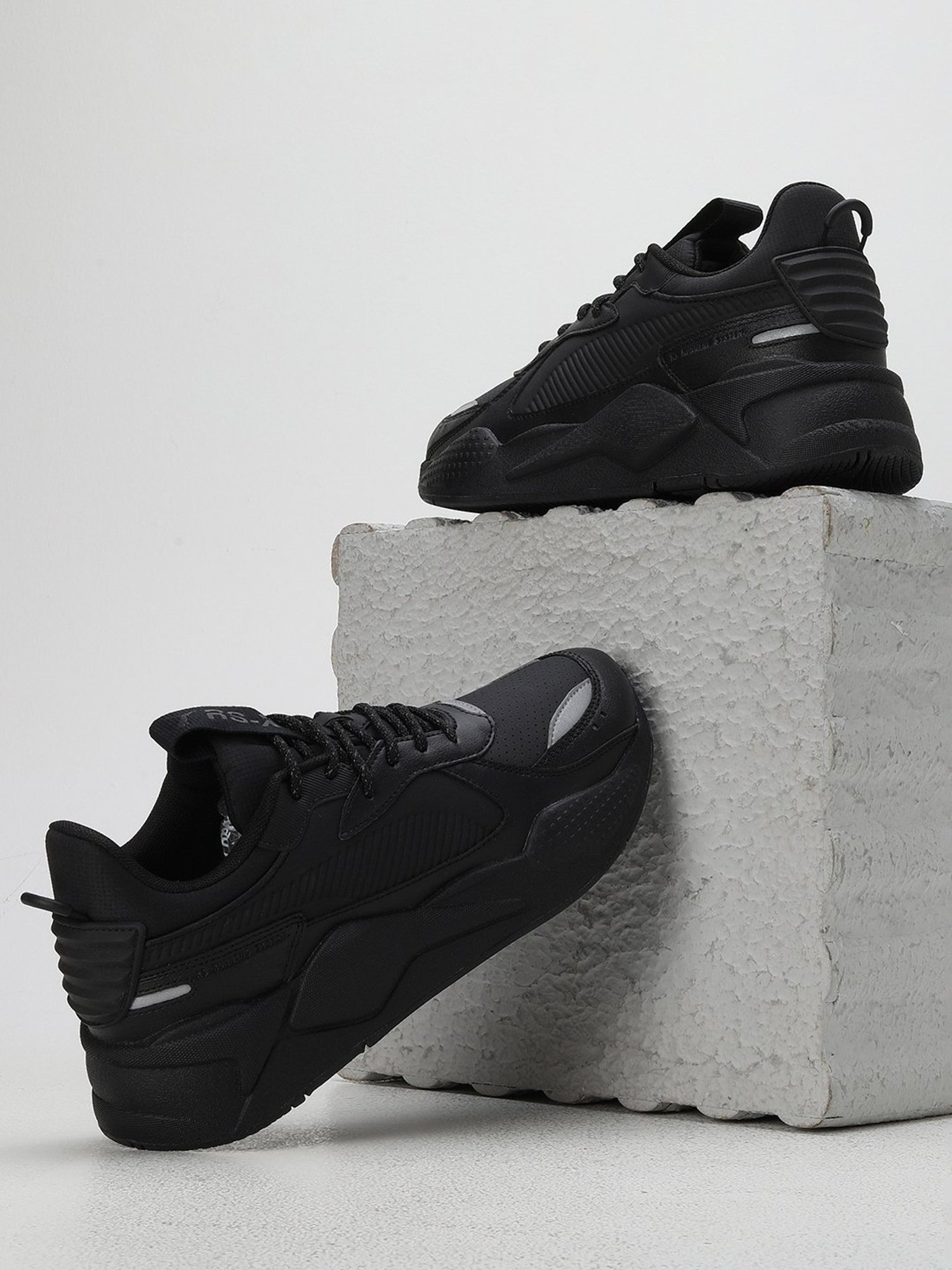 Buy Puma Men s RS X Triple Black Casual Sneakers for Men at Best Price Tata CLiQ