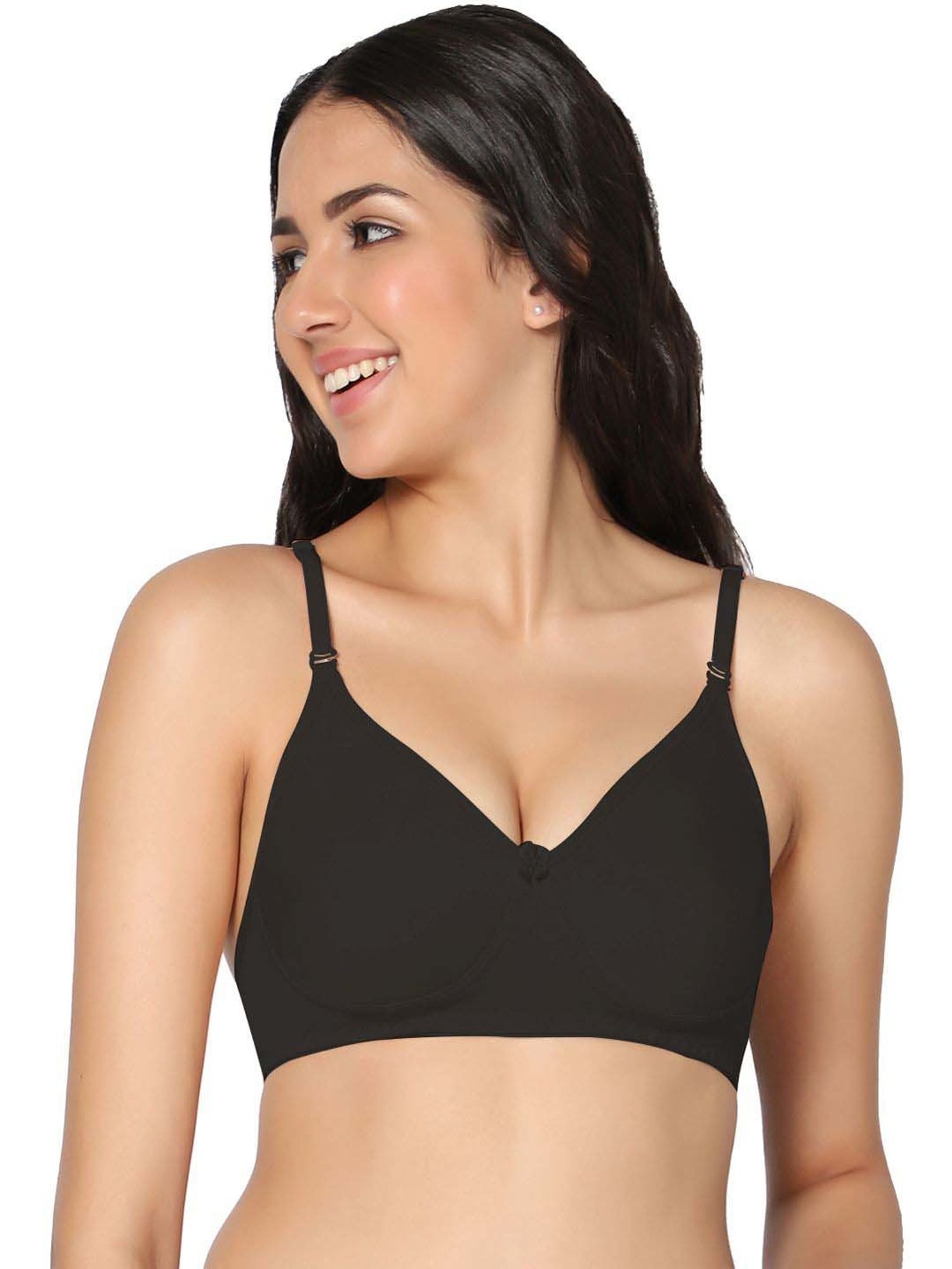 Fralize T Shirt Bra, Black, Size: 34D at Rs 65/piece in New Delhi