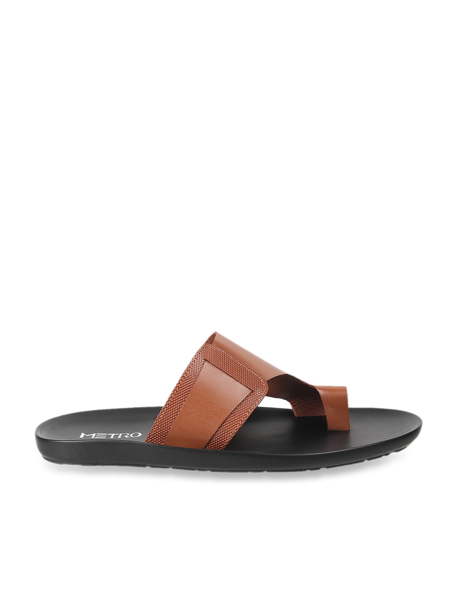 Buy Metro Men s Tan Toe Ring Sandals for Men at Best Price Tata CLiQ