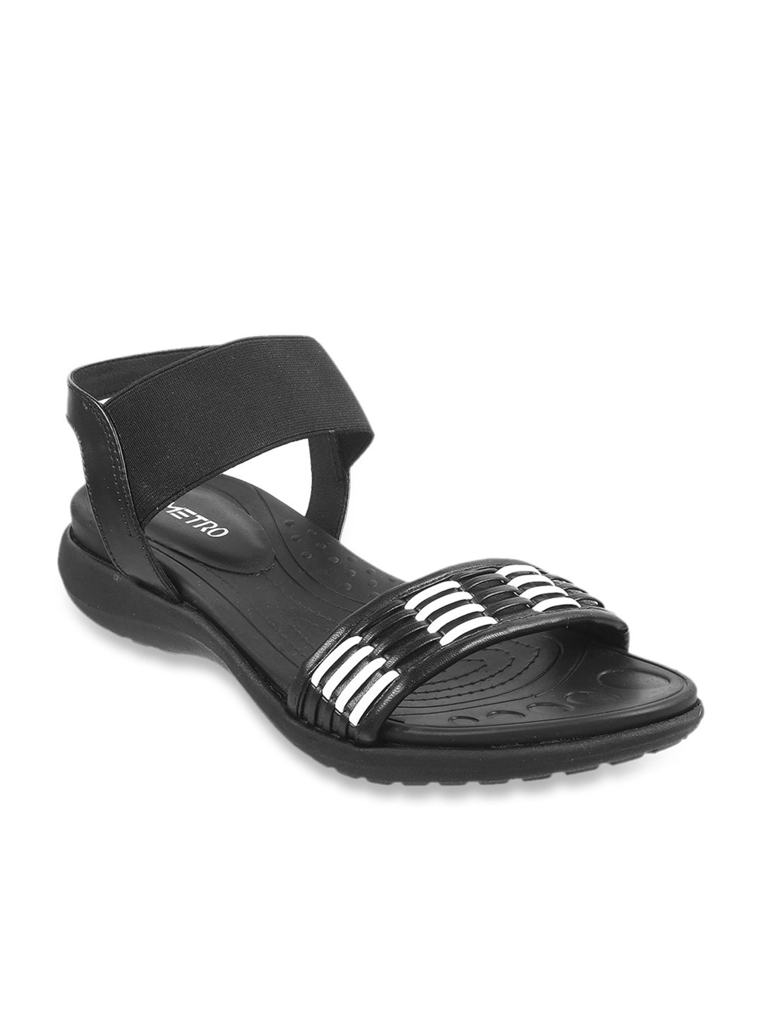 Buy Women Black Party Sandals Online | SKU: 35-3128-11-34-Metro Shoes