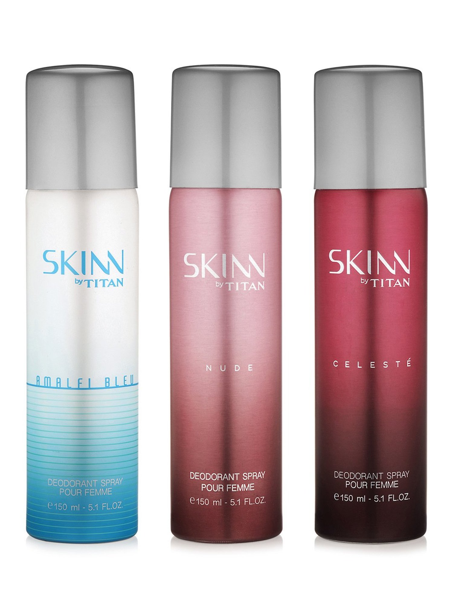 Skinn by Titan Premium Range Deodorant Spray for Her Pack of 3