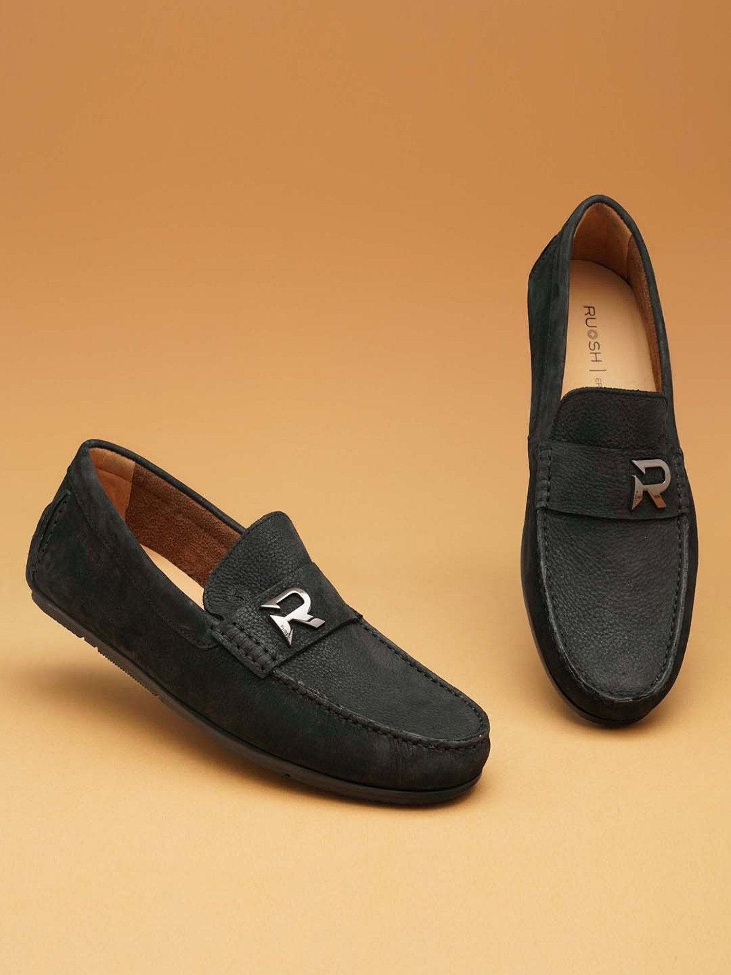 Ruosh best sale black loafers