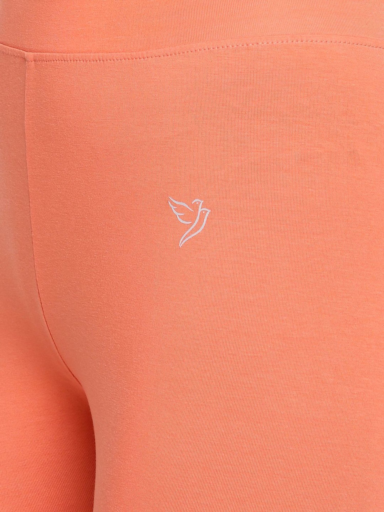 Buy TWIN BIRDS Orange Cotton Ankle Length Leggings for Women Online @ Tata  CLiQ