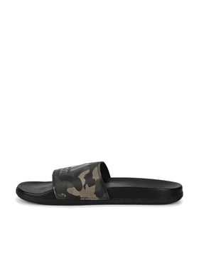 Army green nike online slides