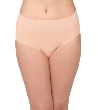 Buy Wacoal Feeling Flexible High Waist Solid Brief Panty - Peach for Women  Online @ Tata CLiQ Luxury
