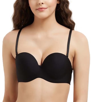 Buy Basic Mold Padded Wired Half Cup Strapless Bandeau T-Shirt Bra