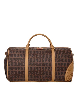 Buy Sprayground Brown Money Check Medium Duffle Bag Online @ Tata