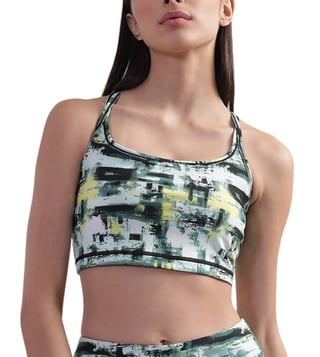 Buy Dkny Multi Non Wired Padded Printed Sports Bra for Women