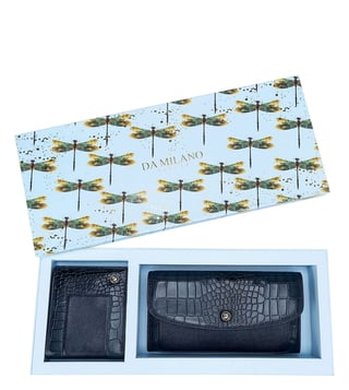 Da Milano Wallets : Buy Da Milano Genuine Leather Navy Blue Card Case  Online