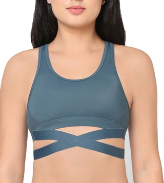 Buy Wacoal Sports Lover Padded Full Coverage Sports Bra - Grey for