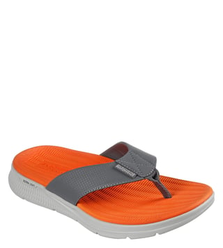 Skechers slippers on sale mens orange