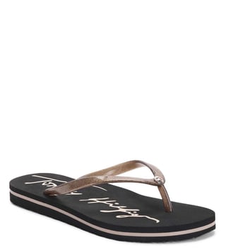 Tommy Hilfiger Men s Black Flip Flops