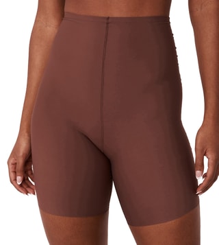 Buy Luxurious Spanks Shapewear for Women Tummy Control Panty High Waist Body  Shaper Shorts Size:- Medium Brown at
