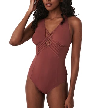 Shapewear One-piece Swimsuit Olive -  Canada