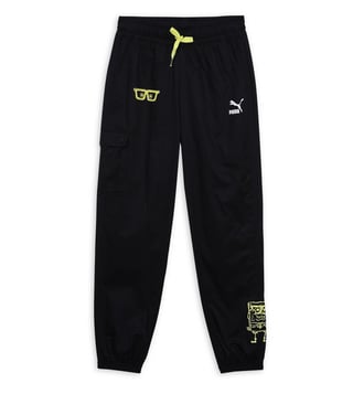 Buy Puma Kids SPONGEBOB Black Regular Fit Joggers Online Tata