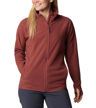 Womens red cheap columbia fleece jacket