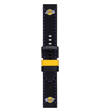 Tissot Official Black Leather NBA Los Angeles Lakers Watch Strap