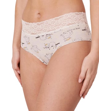 Buy la Vie en Rose Cotton And Lace Band Cheeky Panty for Women Online @ Tata  CLiQ Luxury