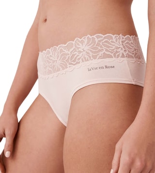 Buy la Vie en Rose Cotton And Lace Band Cheeky Panty for Women