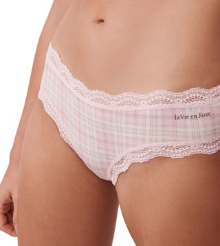 Buy la Vie en Rose Modal And Lace Trim Hiphugger Panty for Women