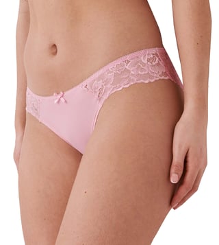 Buy la Vie en Rose Microfiber And Lace Bikini Panty for Women