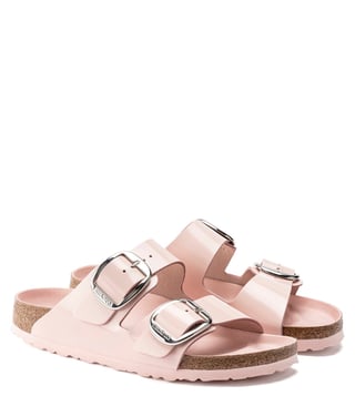 Buy Birkenstock High Shine Light Rose Arizona Big Buckle Slide