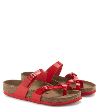 Birkenstock mayari red store patent