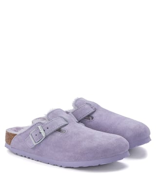 Birkenstock shearling online mules