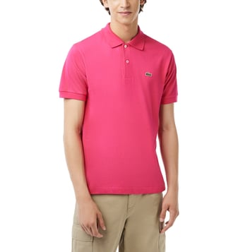 Pink on sale lacoste polo