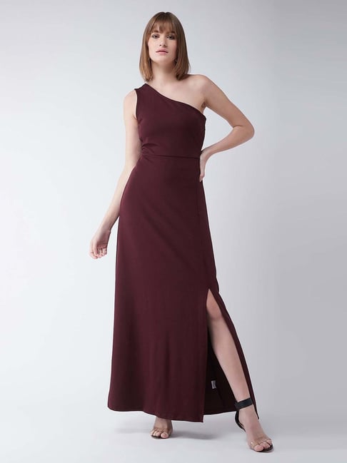 sachin and babi light blue dress Maroon Color Dress