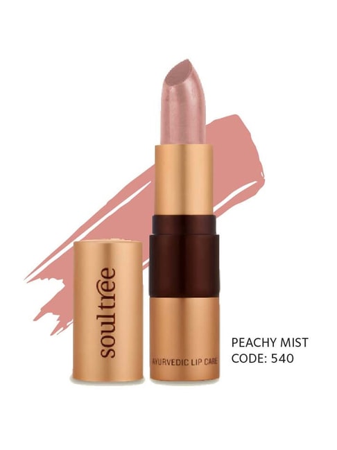 SoulTree Ayurvedic Lipstick - Peachy Mist 540 - 4 gm | Organic Lipstick