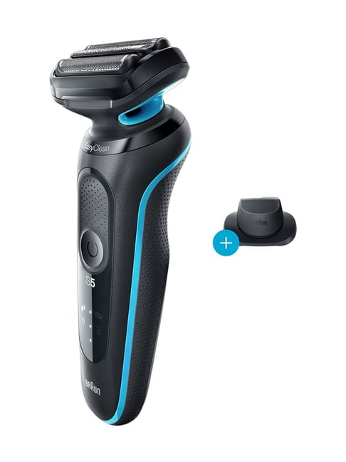Braun Series 5 50-M1200s Wet & Dry Cordless Shaver For Men (Black/Blue)