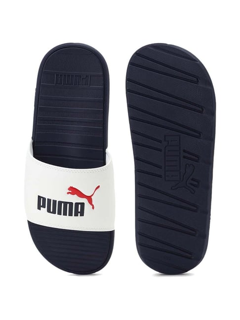 Buy Puma Men s Cool Cat Unisex Slides White Slides for Men at Best